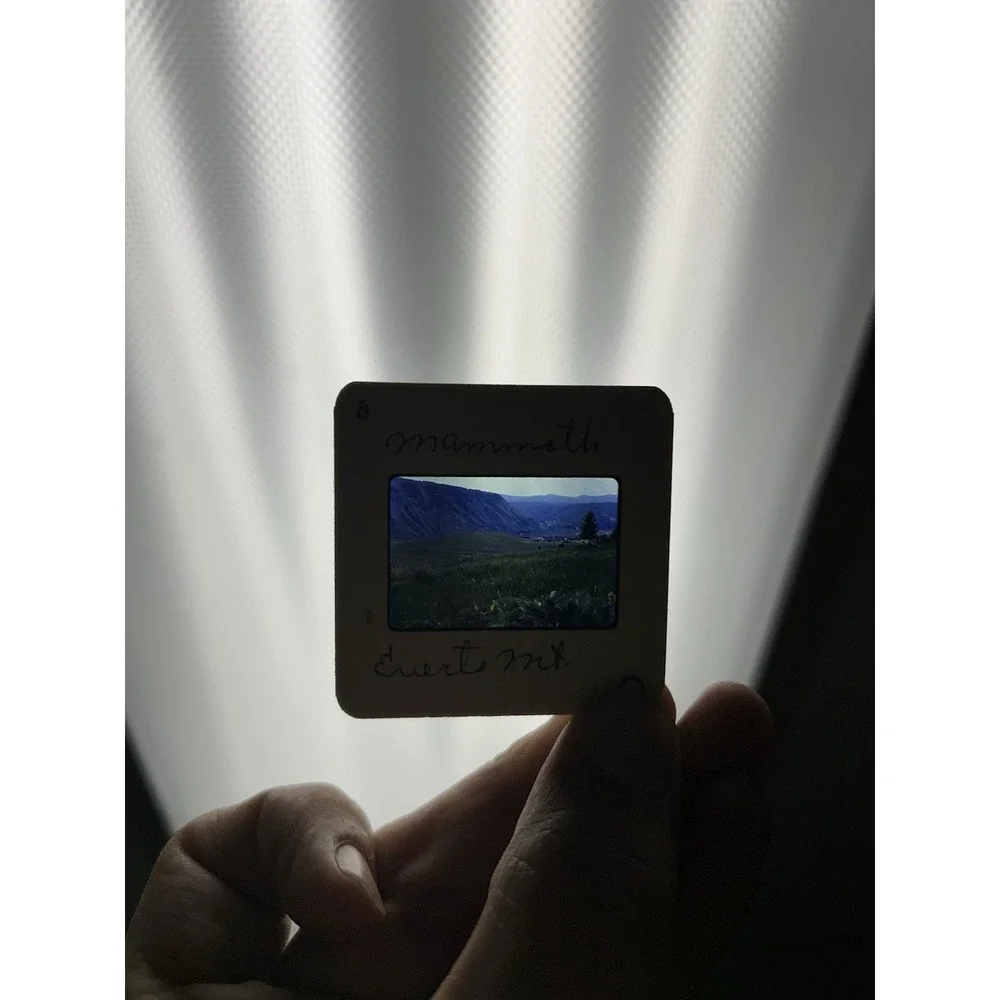 78 Vintage Picture Film Slides Photos Nature 70s With Case Yellowstone